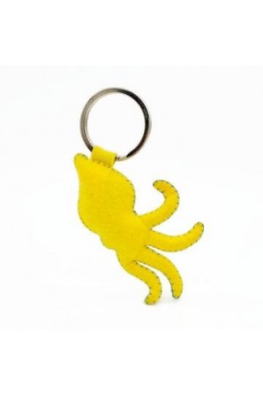 Blue-Ringed Octopus Keychain Looney
