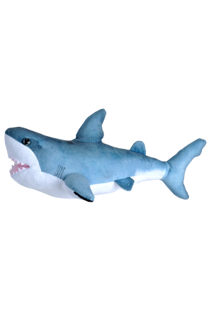 Pelúcia Grande Tubarão Branco