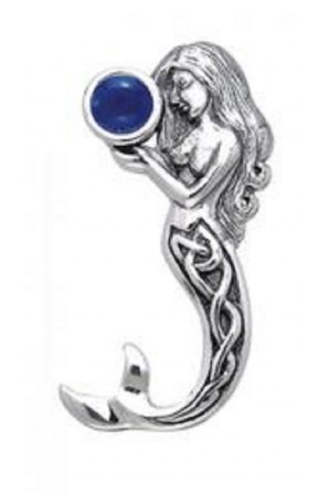 Mermaid Pendant with Gem