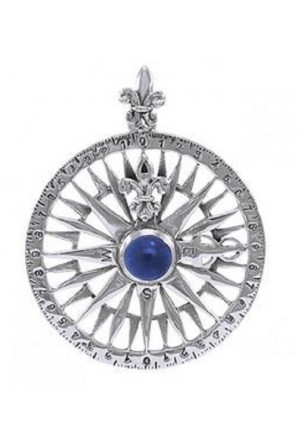 Compass Rose Pendant with...