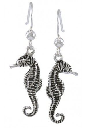 lange Seepferdchen Ohrringe
