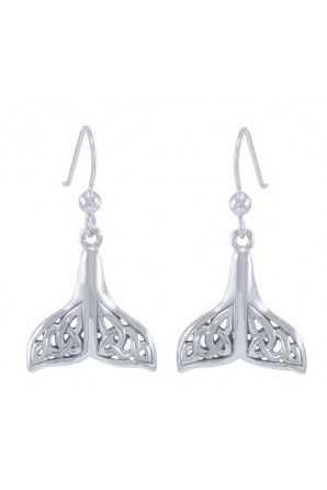 Celtic Whale Tail Earring