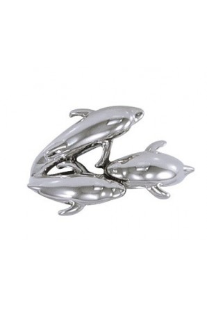 Triple Dolphin  Ring