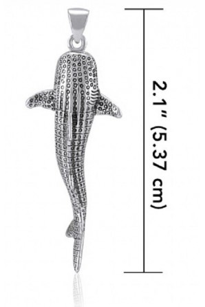 Vertical Medium Whale Shark Pendant