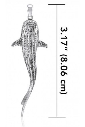 Vertical Grand Whale Shark Pendant