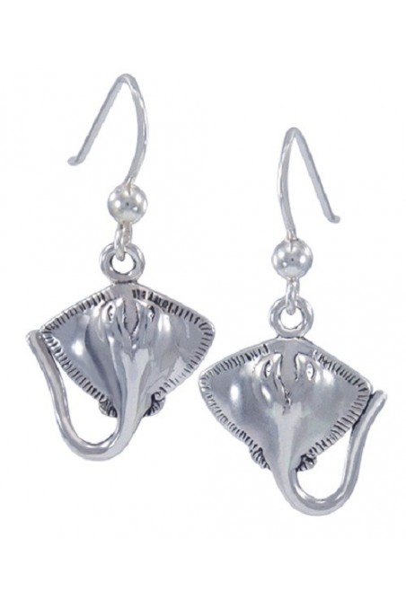 STERLING SILVER DANGLING STING RAY EUROPEAN BEAD