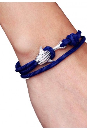 Whale Shark bracelet with colored cord