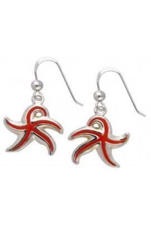 Coral Starfish Earring