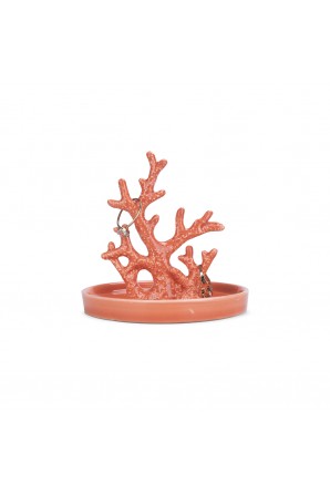 Coral Reef Porcelain Jewelry Holder