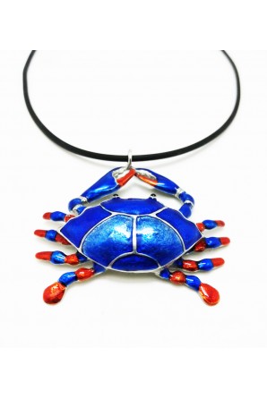 Pewter Crab Necklace