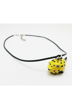 Pewter Puffer fish Necklace