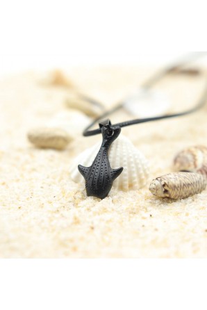 Whale Shark pendant with cord