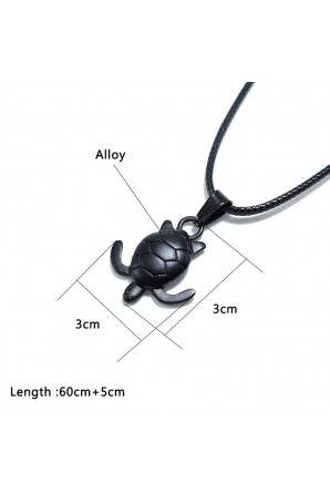Turtle pendant with cord