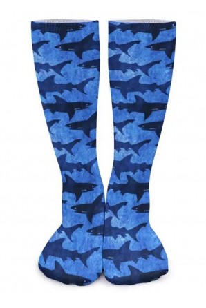 Hai-Socken in Einheitsgröße